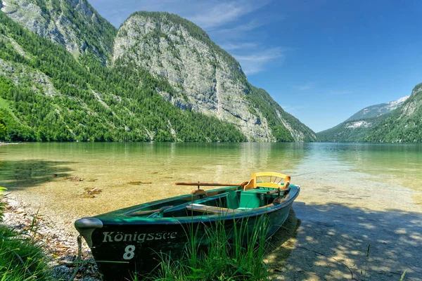 Jezioro Koenigsee w Niemczech — Zdjęcie stockowe
