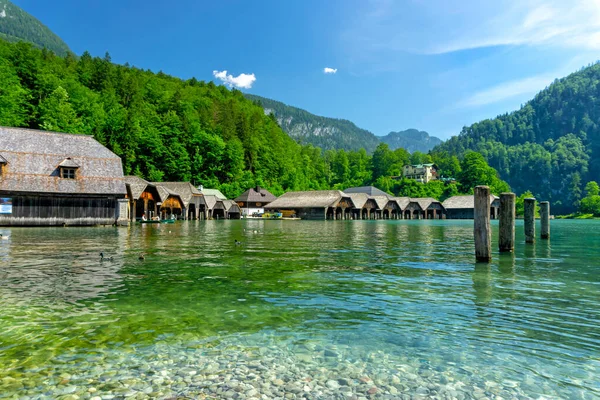 Jezioro Koenigsee w Niemczech — Zdjęcie stockowe