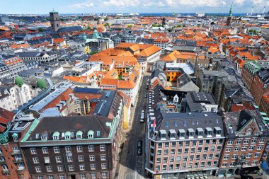 Kopenhag 'ın hava görüntüsü