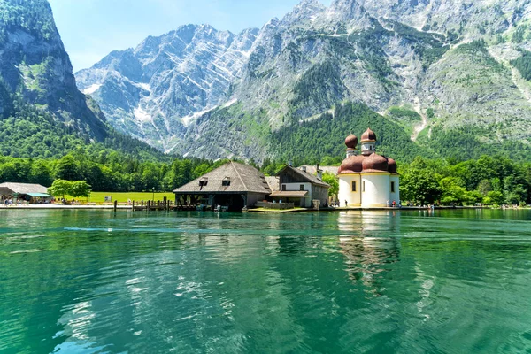 Jezioro alpejskie Koenigsee — Zdjęcie stockowe