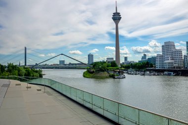 Düsseldorf 'un panoramik görüntüsü