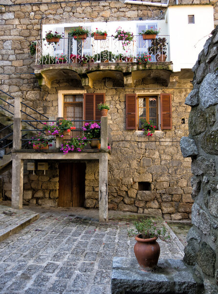 Old street in Ajaccio, Corsica