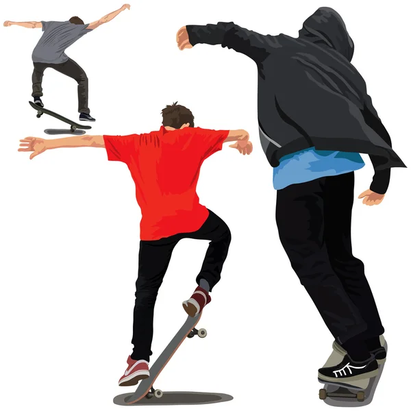 Skateboarder — Vettoriale Stock