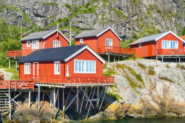 Güneşli bir günde, Lofoten Adaları, Norveç - 21 Temmuz - 2017