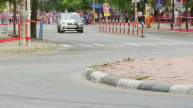 Tulcea, Romanya - 11 Haziran: Tuna Delta ralli 11 Haziran 2016 Tulcea, Romanya şehir yolda