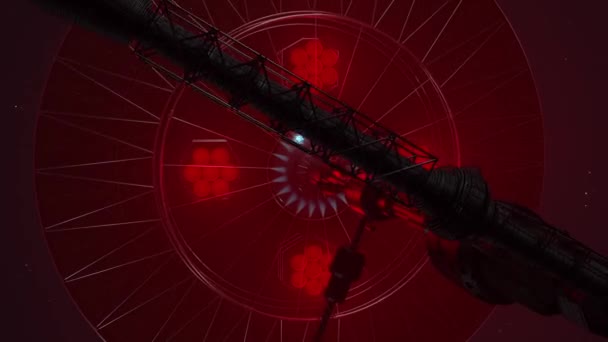 新しい世界を探索する科学宇宙船の3Dアニメーション — ストック動画