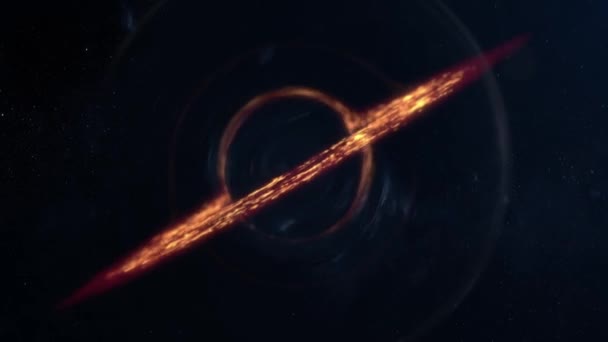 Animation Μιας Μαύρης Τρύπας — Αρχείο Βίντεο