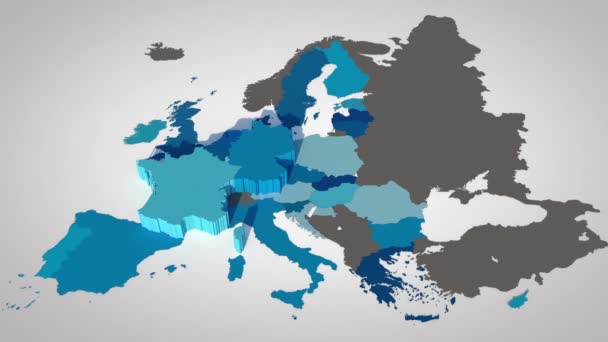 Países da União Europeia — Vídeo de Stock