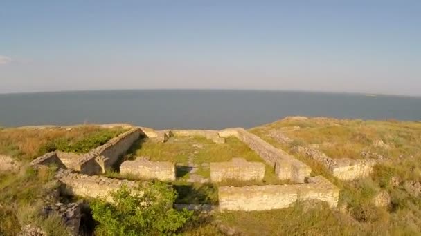 Fortaleza de Argamum aérea — Vídeo de Stock