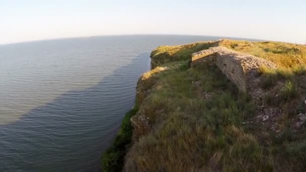 Fortaleza de Argamum aérea — Vídeo de Stock