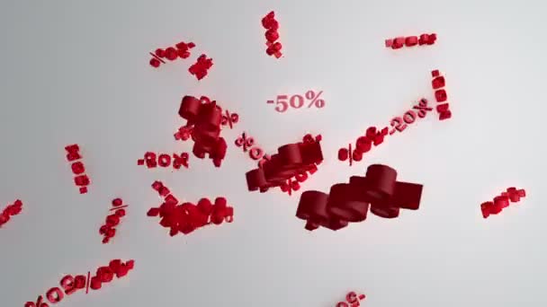 Minus 50% zniżki — Wideo stockowe