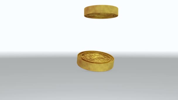 Gold Coins — Stock Video