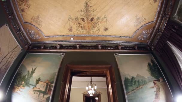 Vintage huis plafond — Stockvideo