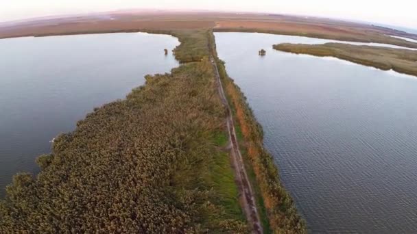 Danube Delta in motion — Stock Video