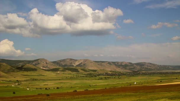 Tempo di percorrenza valle di montagna — Video Stock