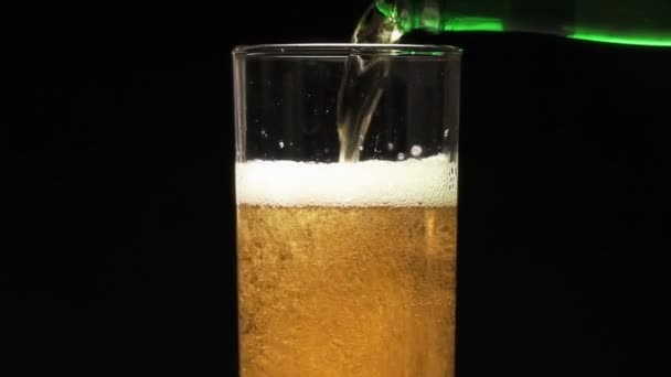 Glass of beer — Stock Video