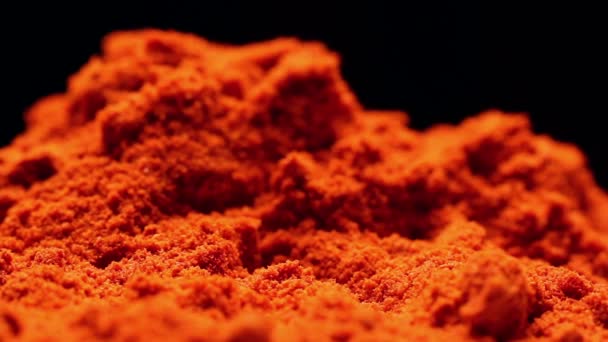 Polvere di paprika rotante — Video Stock