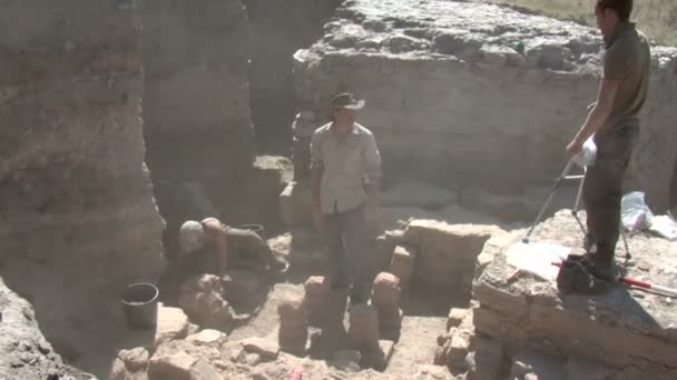 Noviodunum archaeological project — Stock Video