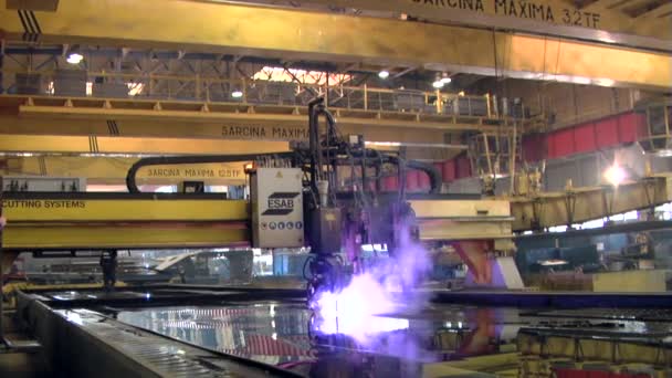 Werft — Stockvideo