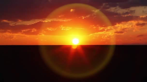 Paysage au coucher du soleil time lapse — Video
