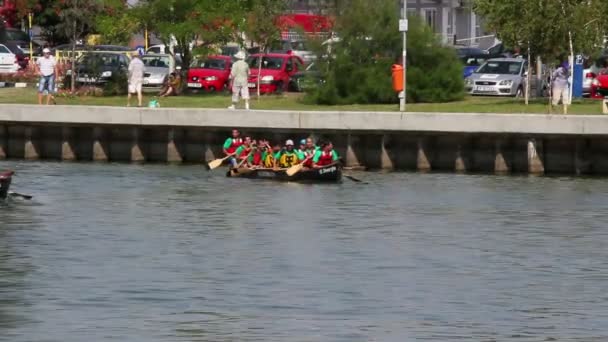 Festival internacional de botes de remos — Vídeo de stock