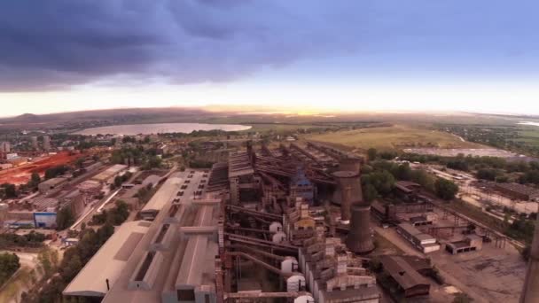 被遗弃的铁合金厂 — 图库视频影像