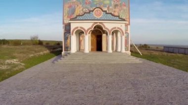 Codru Manastırı Dobrogea, Romanya'da havadan görünümü