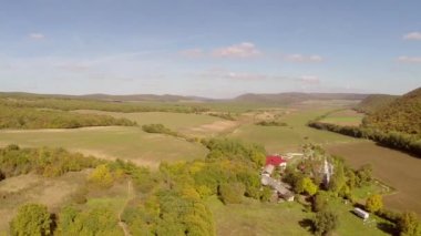Uspenia Manastırı Dobrogea, Romanya'da havadan görünümü