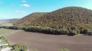 Uspenia Manastırı Dobrogea, Romanya'da havadan görünümü
