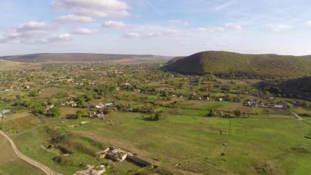 在 Dobrogea，罗马尼亚 Ibida 考古遗址的废墟 — 图库视频影像