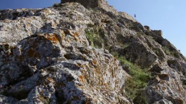 Romanya'nın Dobrogea kentinde ki Ortaçağ Kalesi Yeni-Sale (Enisala) kalıntıları