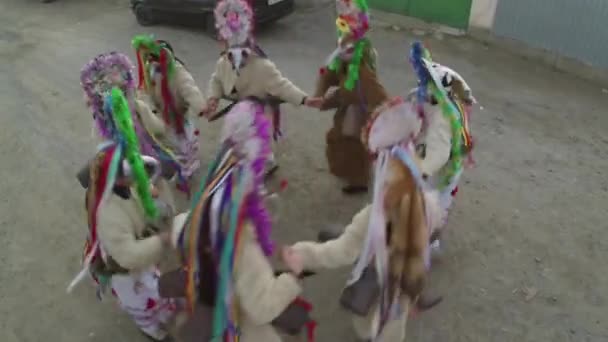 Festival de tradições de Natal e desfile (Sarbatoarea Mosoaielor ) — Vídeo de Stock