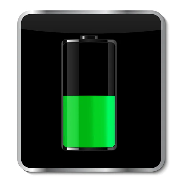 Batterij App pictogram illustratie — Stockvector