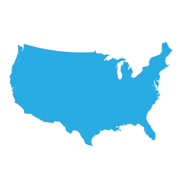 Verenigde Staten van Amerika kaart illustratie — Stockvector