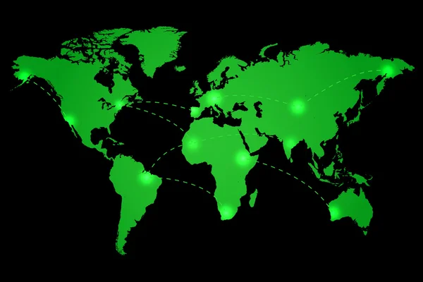 Mapa mundial ilustração vetorial Vetor De Stock