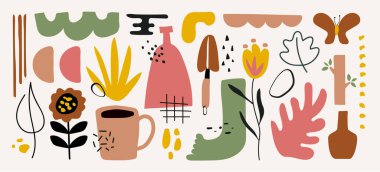 Soyut broşür şablon tasarımı. Broşür, poster, sunum ve kitap için şablon