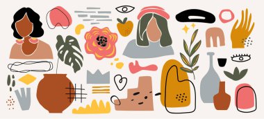 Soyut broşür şablon tasarımı. Broşür, poster, sunum ve kitap için şablon