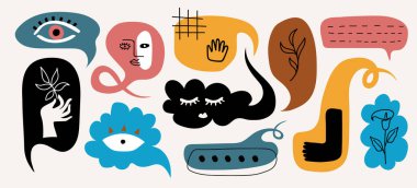 Soyut broşür şablon tasarımı. Broşür, poster, sunum ve kitap için şablon