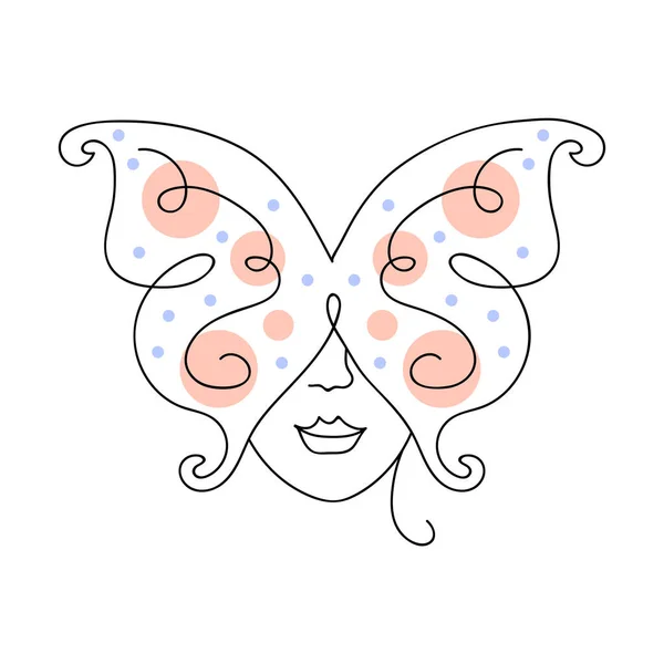 Dibujo Línea Continua Única Mujer Cuerpo Abstracto Bastante Atractivo Minimalista — Vector de stock