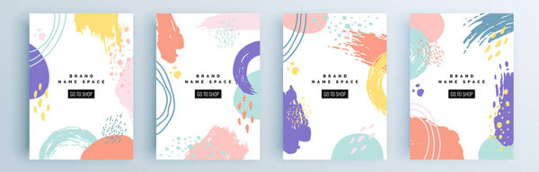 Set of sale banner templates design. Vector illustration.