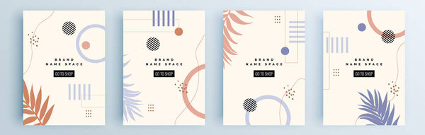 Set of sale banner templates design. Vector illustration.