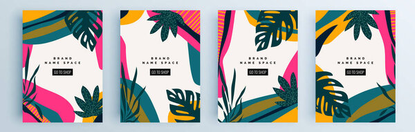 Set of sale banners templates design. Vector illustration.