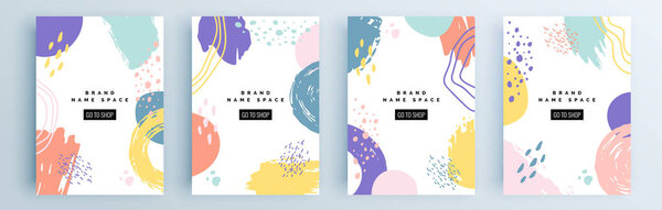 Set of sale banner templates design. Vector illustration.