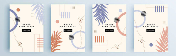 Set of sale banner templates design. Vector illustration.