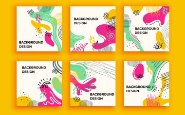 Satış afişleri şablonları tasarımı. Vektör illüstrasyonu.