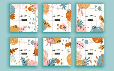 Satış afişleri şablonları tasarımı. Vektör illüstrasyonu.