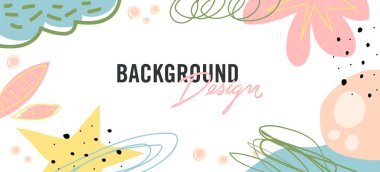 Beyaz arkaplanda çiçek unsurları olan vektör arkaplan tasarımı