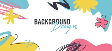 Beyaz arkaplanda çiçek unsurları olan vektör arkaplan tasarımı