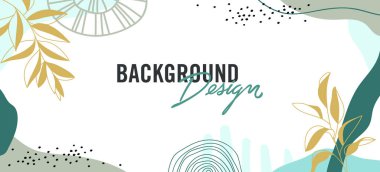 Beyaz arkaplanda çiçek unsurları olan vektör arkaplan tasarımı