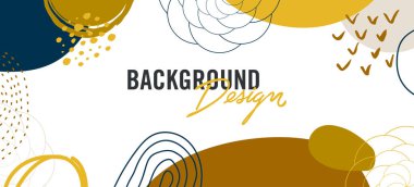 Beyaz arkaplanda çiçek unsurları olan vektör arkaplan tasarımı